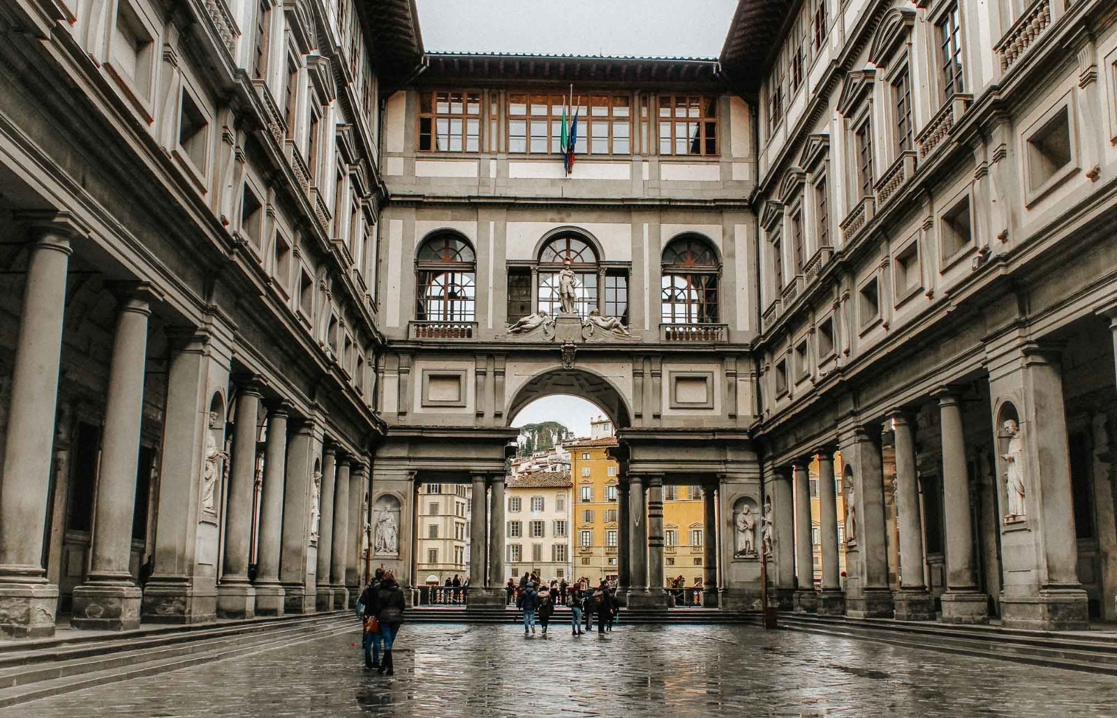 Foto da Galleria degli Uffizi em Florença.