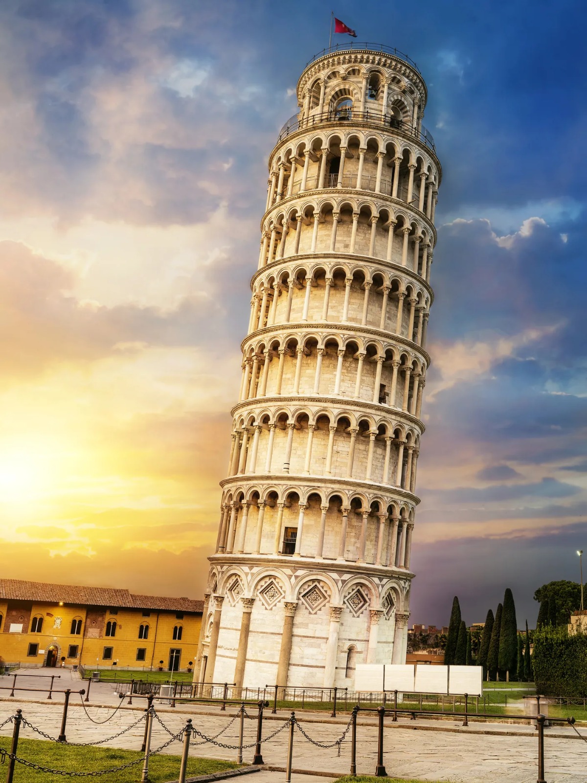 Foto da Torre de Pisa.